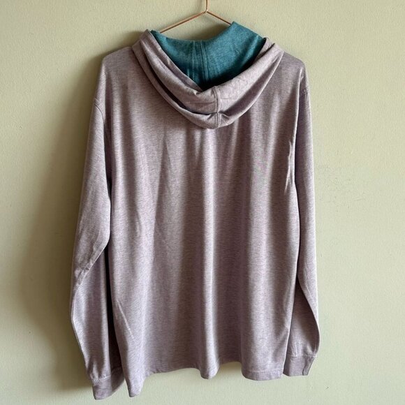 Johnnie O Men Long Sleeve Pull Over Font Pocket Hoody Shirt Gray Size Large - Picture 11 of 11